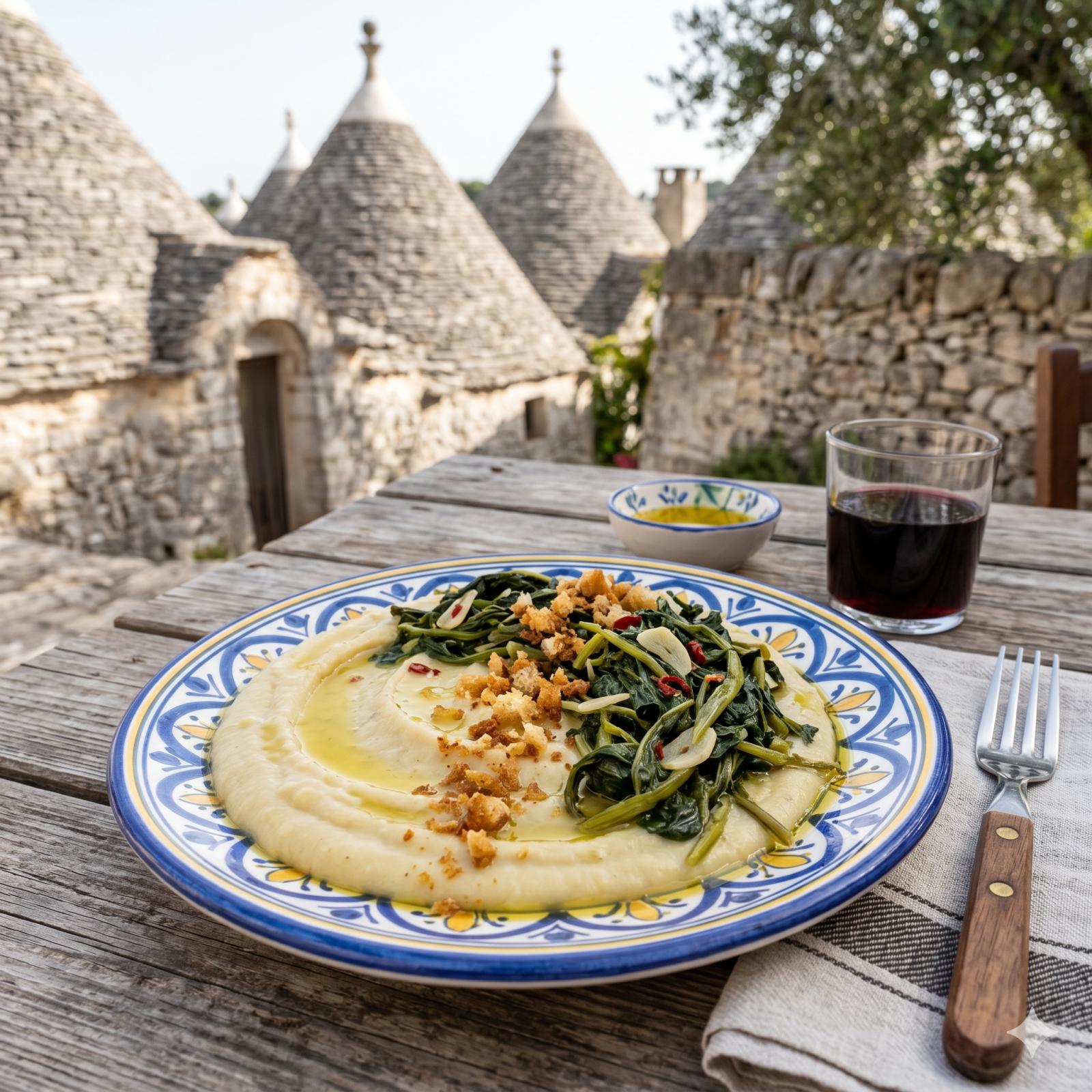 Fava Bean Puree with Chicory