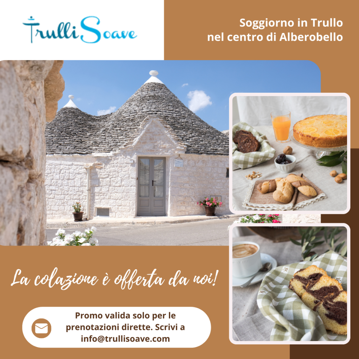 Soggiorno in Trullo con Colazione offerta da noi