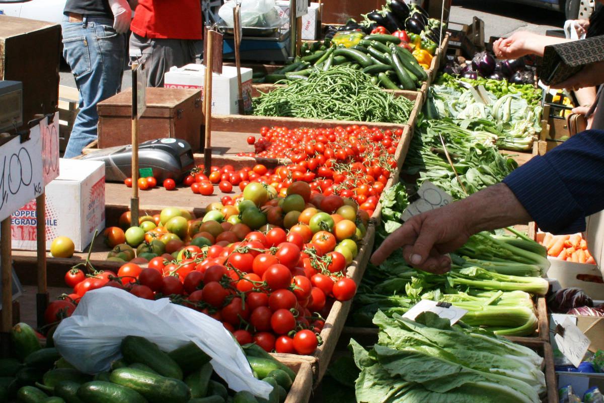 Fresh vegetables at Alberobello weekly Market